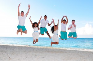 Kids Jumping at Turks